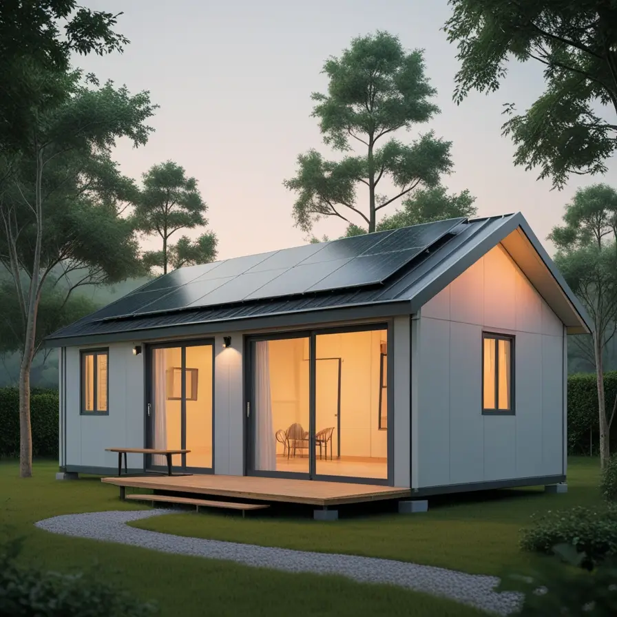 Çatı Güneş Enerjisi 3 Elegan Konut Yapı Modüler